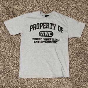 Vintage WWE Gray Short Sleeve Men's Tee